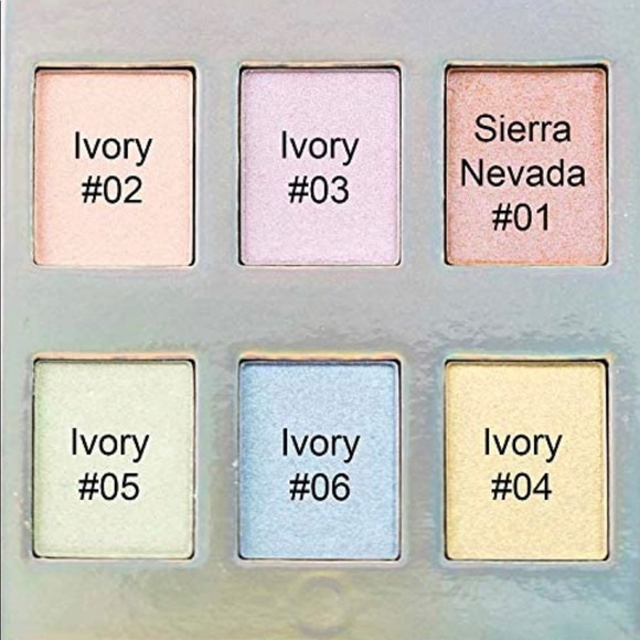 NEW Naked Cosmetics HOLOGRAPHIC HIGHLIGHTER EYE-SHADOW PALETTE (6 Colors) - Picture 3 of 4
